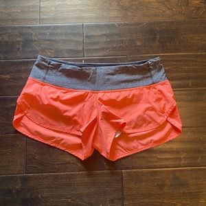 Lululemon low rise Speed Shorts size 10